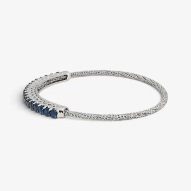 Giovanni Ferraris Giovanni Ferraris 18K White Gold & Titanium Blue Sapphire Spring Bracelet by The Solist | Thumbnail 3 Giovanni Ferraris Giovanni Ferraris 18K White Gold & Titanium Blue Sapphire Spring Bracelet by The Solist | Thumbnail 3