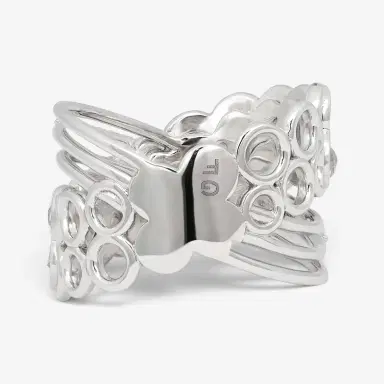 Giovanni Ferraris Giovanni Ferraris 18K White Gold Sapphire & Diamond Cocktail Ring Sz. 7 by The Solist | Thumbnail 5 Giovanni Ferraris Giovanni Ferraris 18K White Gold Sapphire & Diamond Cocktail Ring Sz. 7 by The Solist | Thumbnail 5