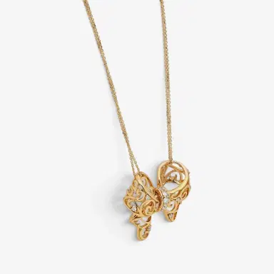 Giovanni Ferraris Giovanni Ferraris Filigree Bow 18K Yellow Gold Diamond Pendant Necklace by The Solist | Thumbnail 3 Giovanni Ferraris Giovanni Ferraris Filigree Bow 18K Yellow Gold Diamond Pendant Necklace by The Solist | Thumbnail 3