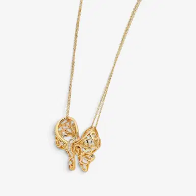 Giovanni Ferraris Giovanni Ferraris Filigree Bow 18K Yellow Gold Diamond Pendant Necklace by The Solist | Thumbnail 4 Giovanni Ferraris Giovanni Ferraris Filigree Bow 18K Yellow Gold Diamond Pendant Necklace by The Solist | Thumbnail 4