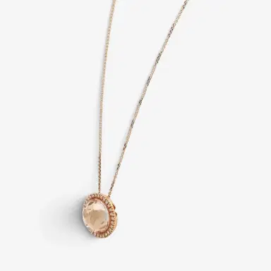 Giovanni Ferraris Giovanni Ferraris Perlage 18K Rose Gold White Sapphire & Diamond Necklace by The Solist | Thumbnail 3 Giovanni Ferraris Giovanni Ferraris Perlage 18K Rose Gold White Sapphire & Diamond Necklace by The Solist | Thumbnail 3