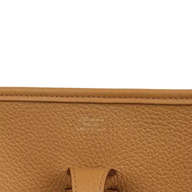 HERMÈS Hermes Evelyne III PM Biscuit Clemence Gold Hardware | Thumbnail 7 HERMÈS Hermes Evelyne III PM Biscuit Clemence Gold Hardware | Thumbnail 7