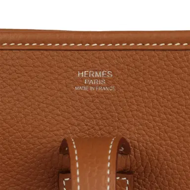 HERMÈS Hermes Evelyne III PM Gold Clemence Palladium Hardware | Thumbnail 7 HERMÈS Hermes Evelyne III PM Gold Clemence Palladium Hardware | Thumbnail 7