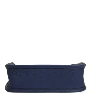 HERMÈS Hermes Evelyne TPM Bleu Saphir Clemence Palladium Hardware | Thumbnail 6 HERMÈS Hermes Evelyne TPM Bleu Saphir Clemence Palladium Hardware | Thumbnail 6
