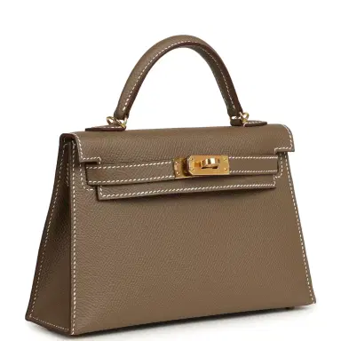 HERMÈS Hermes Kelly Sellier 20 Etoupe Epsom Gold Hardware | Thumbnail 2 HERMÈS Hermes Kelly Sellier 20 Etoupe Epsom Gold Hardware | Thumbnail 2