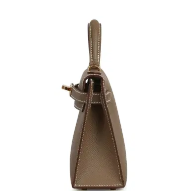 HERMÈS Hermes Kelly Sellier 20 Etoupe Epsom Gold Hardware | Thumbnail 3 HERMÈS Hermes Kelly Sellier 20 Etoupe Epsom Gold Hardware | Thumbnail 3