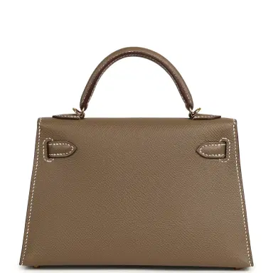 HERMÈS Hermes Kelly Sellier 20 Etoupe Epsom Gold Hardware | Thumbnail 4 HERMÈS Hermes Kelly Sellier 20 Etoupe Epsom Gold Hardware | Thumbnail 4