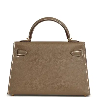 HERMÈS Hermes Kelly Sellier 20 Etoupe Epsom Gold Hardware | Thumbnail 3 HERMÈS Hermes Kelly Sellier 20 Etoupe Epsom Gold Hardware | Thumbnail 3