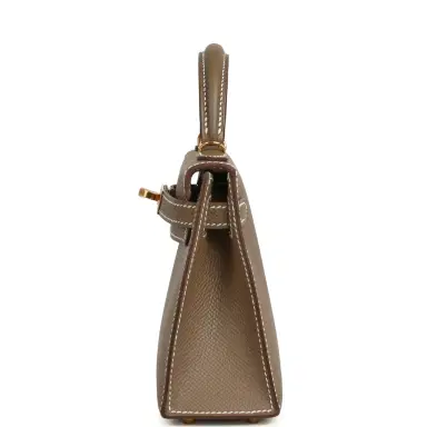 HERMÈS Hermes Kelly Sellier 20 Etoupe Epsom Gold Hardware | Thumbnail 4 HERMÈS Hermes Kelly Sellier 20 Etoupe Epsom Gold Hardware | Thumbnail 4