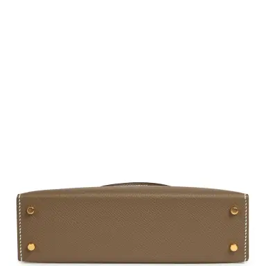 HERMÈS Hermes Kelly Sellier 20 Etoupe Epsom Gold Hardware | Thumbnail 6 HERMÈS Hermes Kelly Sellier 20 Etoupe Epsom Gold Hardware | Thumbnail 6
