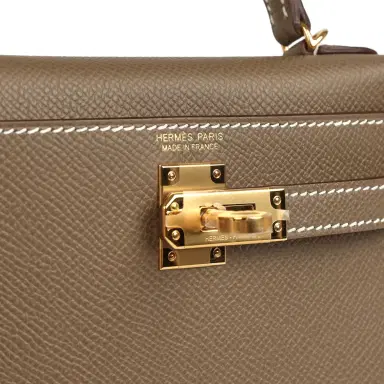 HERMÈS Hermes Kelly Sellier 20 Etoupe Epsom Gold Hardware | Thumbnail 7 HERMÈS Hermes Kelly Sellier 20 Etoupe Epsom Gold Hardware | Thumbnail 7