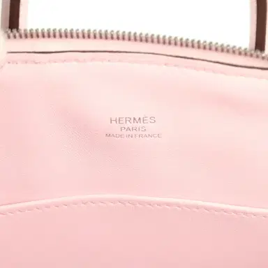 HERMÈS Hermes Mini 1923 Bolide Rose Darling Chevre Mysore Palladium Hardware | Thumbnail 8 HERMÈS Hermes Mini 1923 Bolide Rose Darling Chevre Mysore Palladium Hardware | Thumbnail 8