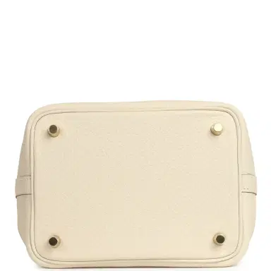 HERMÈS Hermes Picotin Lock 18 Craie Clemence Gold Hardware | Thumbnail 6 HERMÈS Hermes Picotin Lock 18 Craie Clemence Gold Hardware | Thumbnail 6