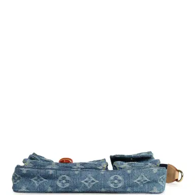 Louis Vuitton Louis Vuitton Cargo Pochette Accessories Blue Denim Monogram Gold Hardware | Thumbnail 4 Louis Vuitton Louis Vuitton Cargo Pochette Accessories Blue Denim Monogram Gold Hardware | Thumbnail 4