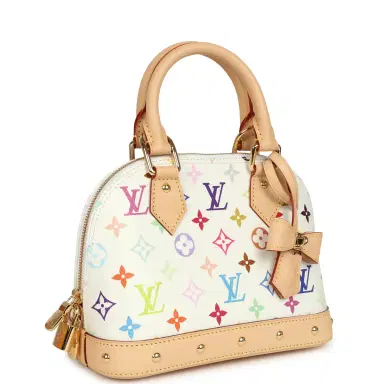 Louis Vuitton Louis Vuitton X Takashi Murakami Alma NM BB White Multicolored Monogram Gold Hardware | Thumbnail 2 Louis Vuitton Louis Vuitton X Takashi Murakami Alma NM BB White Multicolored Monogram Gold Hardware | Thumbnail 2