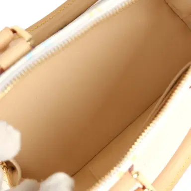 Louis Vuitton Louis Vuitton X Takashi Murakami Alma NM BB White Multicolored Monogram Gold Hardware | Thumbnail 9 Louis Vuitton Louis Vuitton X Takashi Murakami Alma NM BB White Multicolored Monogram Gold Hardware | Thumbnail 9