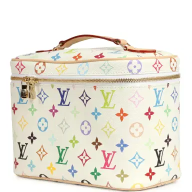 Louis Vuitton Louis Vuitton X Takashi Murakami Nice BB White Multicolor Monogram Gold Hardware | Thumbnail 5 Louis Vuitton Louis Vuitton X Takashi Murakami Nice BB White Multicolor Monogram Gold Hardware | Thumbnail 5