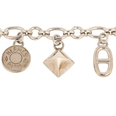 HERMÈS Pre-owned Hermes Amulette Olga Cadena Bag Charm Palladium Hardware | Thumbnail 6 HERMÈS Pre-owned Hermes Amulette Olga Cadena Bag Charm Palladium Hardware | Thumbnail 6