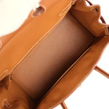 HERMÈS Pre-owned Hermes Birkin 30 Gold Togo Gold Hardware | Thumbnail 9 HERMÈS Pre-owned Hermes Birkin 30 Gold Togo Gold Hardware | Thumbnail 9