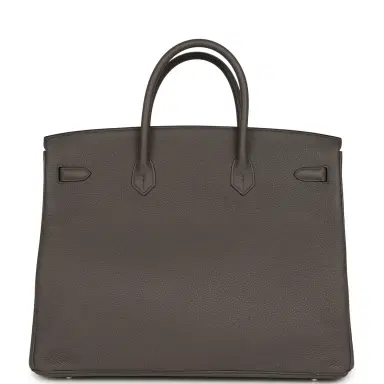 HERMÈS Pre-owned Hermes Birkin 40 Etain Togo Palladium Hardware | Thumbnail 4 HERMÈS Pre-owned Hermes Birkin 40 Etain Togo Palladium Hardware | Thumbnail 4