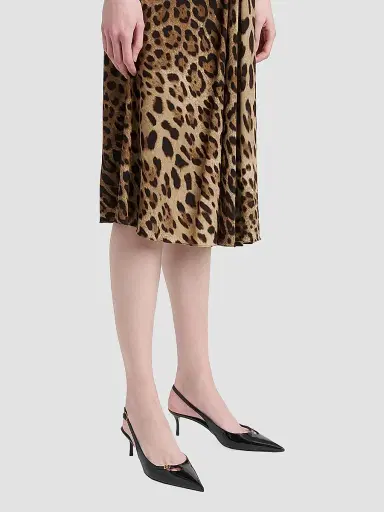 Dolce & Gabbana Women's Vernice 90MM Leather Stiletto Slingback Pumps - Nero | Thumbnail 2 Dolce & Gabbana Women's Vernice 90MM Leather Stiletto Slingback Pumps - Nero | Thumbnail 2