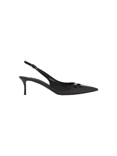 Dolce & Gabbana Women's Vernice 90MM Leather Stiletto Slingback Pumps - Nero | Thumbnail 1 Dolce & Gabbana Women's Vernice 90MM Leather Stiletto Slingback Pumps - Nero | Thumbnail 1