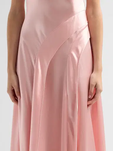 ACLER Women's Femme Fatale Lecha Satin Maxi Dress - Soft Flamingo - Size 12 | Thumbnail 5 ACLER Women's Femme Fatale Lecha Satin Maxi Dress - Soft Flamingo - Size 12 | Thumbnail 5