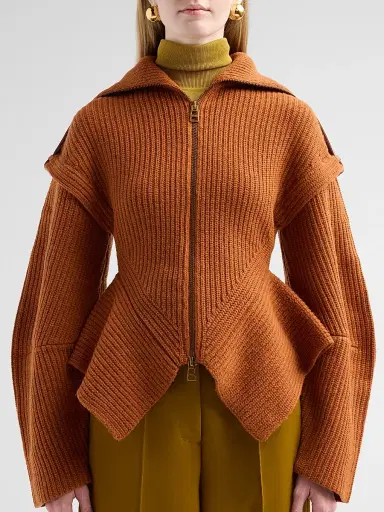 Zimmermann Women's Valiant Utility Wool-Blend Cardigan - Rust | Thumbnail 5 Zimmermann Women's Valiant Utility Wool-Blend Cardigan - Rust | Thumbnail 5