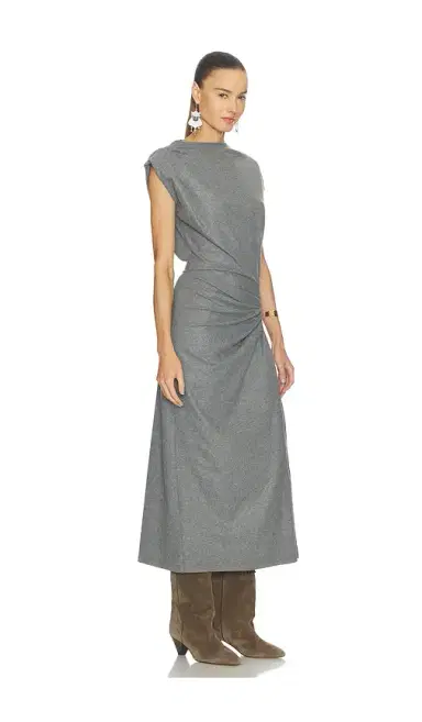ISABEL MARANT ÉTOILE Naerys Midi Dress | Thumbnail 2 ISABEL MARANT ÉTOILE Naerys Midi Dress | Thumbnail 2