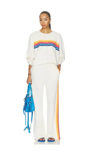 Aviator Nation 5 Stripe Crew Relaxed Sweatshirt | Thumbnail 4 Aviator Nation 5 Stripe Crew Relaxed Sweatshirt | Thumbnail 4