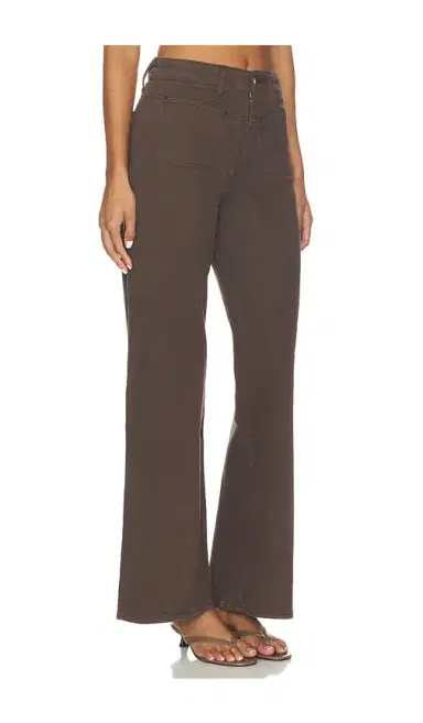 PAIGE Anessa With Front Yoke & Stitch Through Pockets Wide Leg Jeans | Thumbnail 2 PAIGE Anessa With Front Yoke & Stitch Through Pockets Wide Leg Jeans | Thumbnail 2