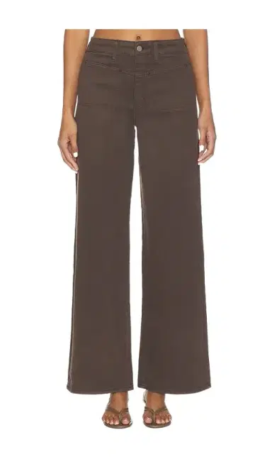 PAIGE Anessa With Front Yoke & Stitch Through Pockets Wide Leg Jeans | Thumbnail 1 PAIGE Anessa With Front Yoke & Stitch Through Pockets Wide Leg Jeans | Thumbnail 1