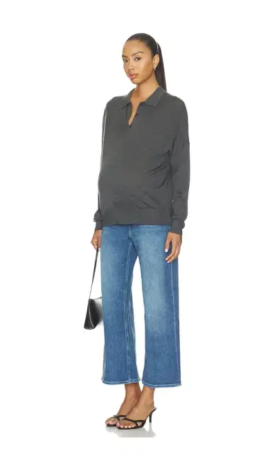 PAIGE Anessa Maternity Wide Leg Jean | Thumbnail 5 PAIGE Anessa Maternity Wide Leg Jean | Thumbnail 5