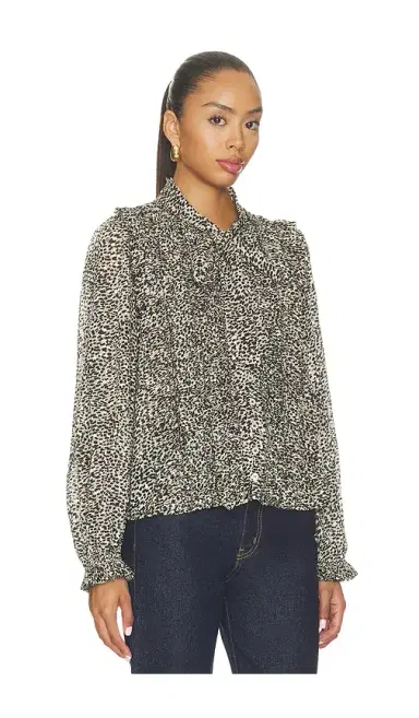 Sea Charlize Print Longsleeve Bow Top | Thumbnail 2 Sea Charlize Print Longsleeve Bow Top | Thumbnail 2