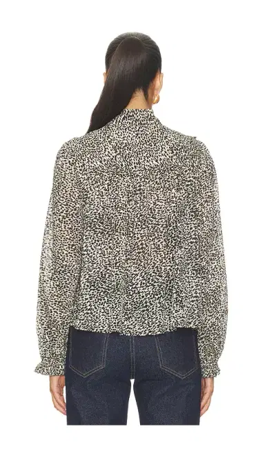 Sea Charlize Print Longsleeve Bow Top | Thumbnail 3 Sea Charlize Print Longsleeve Bow Top | Thumbnail 3