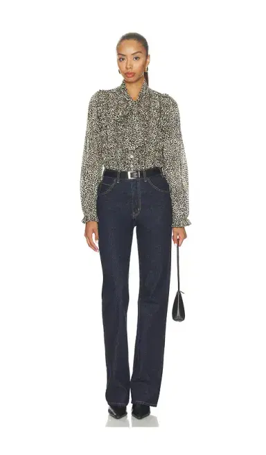 Sea Charlize Print Longsleeve Bow Top | Thumbnail 4 Sea Charlize Print Longsleeve Bow Top | Thumbnail 4