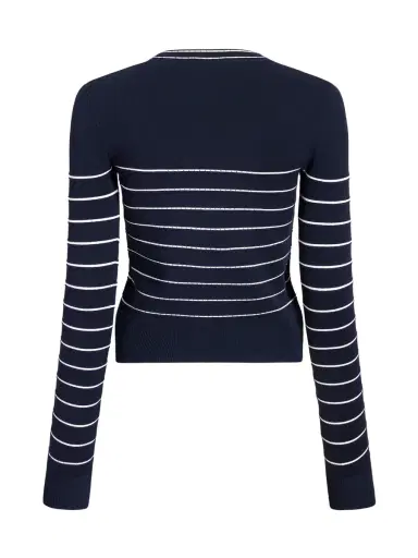 Adam Lippes Faye Striped Cardigan | Thumbnail 2 Adam Lippes Faye Striped Cardigan | Thumbnail 2