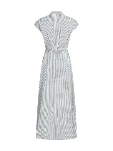 Adam Lippes Palmer Striped Cotton Sleeveless Shirtdress | Thumbnail 2 Adam Lippes Palmer Striped Cotton Sleeveless Shirtdress | Thumbnail 2
