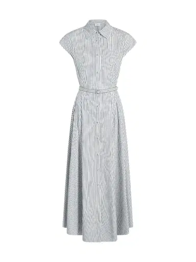 Adam Lippes Palmer Striped Cotton Sleeveless Shirtdress | Thumbnail 1 Adam Lippes Palmer Striped Cotton Sleeveless Shirtdress | Thumbnail 1