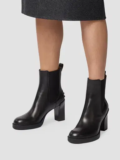 Tod's Women's 80MM Leather Chelsea Boots - Nero | Thumbnail 7 Tod's Women's 80MM Leather Chelsea Boots - Nero | Thumbnail 7