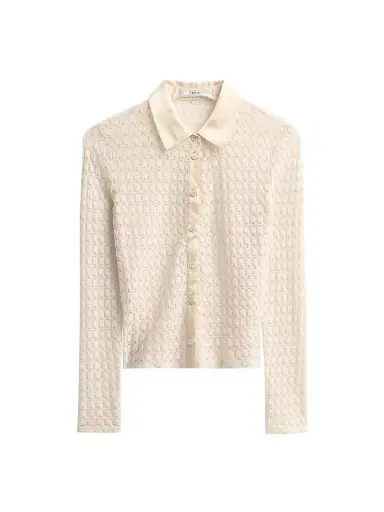 Frame Women's Bubble-Stitch Shirt | Thumbnail 1 Frame Women's Bubble-Stitch Shirt | Thumbnail 1