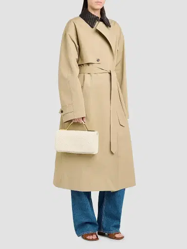 Bottega Veneta Women's The 70 Intrecciato Leather Clutch - Alabaster Brass | Thumbnail 2 Bottega Veneta Women's The 70 Intrecciato Leather Clutch - Alabaster Brass | Thumbnail 2