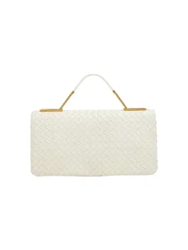 Bottega Veneta Women's The 70 Intrecciato Leather Clutch - Alabaster Brass | Thumbnail 1 Bottega Veneta Women's The 70 Intrecciato Leather Clutch - Alabaster Brass | Thumbnail 1