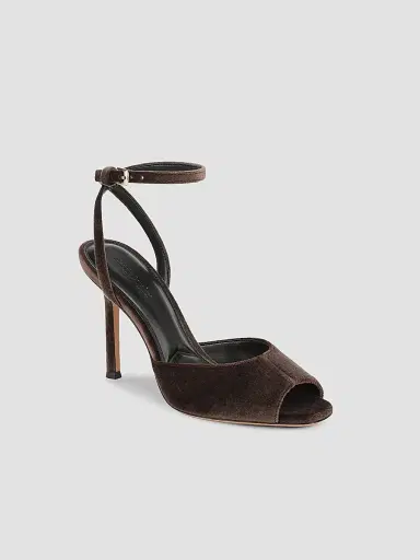 Favorite Daughter Women's Yasmine 95mm Velvet Sandals | Thumbnail 2 Favorite Daughter Women's Yasmine 95mm Velvet Sandals | Thumbnail 2