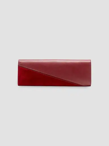 Proenza Schouler Women's Hex Leather & Suede Clutch - Madder | Thumbnail 2 Proenza Schouler Women's Hex Leather & Suede Clutch - Madder | Thumbnail 2