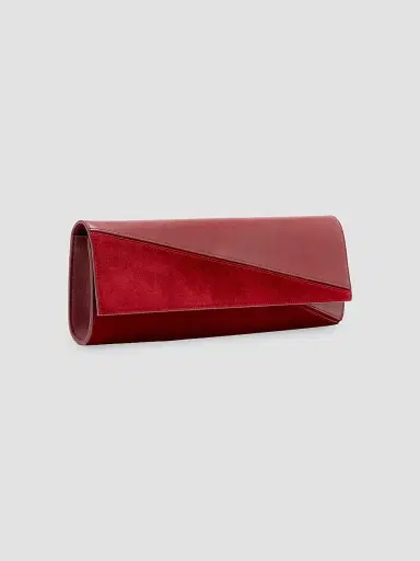Proenza Schouler Women's Hex Leather & Suede Clutch - Madder | Thumbnail 5 Proenza Schouler Women's Hex Leather & Suede Clutch - Madder | Thumbnail 5