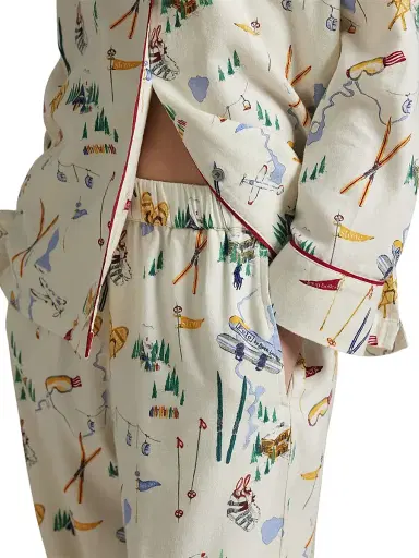 Polo Ralph Lauren Women's Madison Printed Pajamas - Travel Ski Print | Thumbnail 5 Polo Ralph Lauren Women's Madison Printed Pajamas - Travel Ski Print | Thumbnail 5