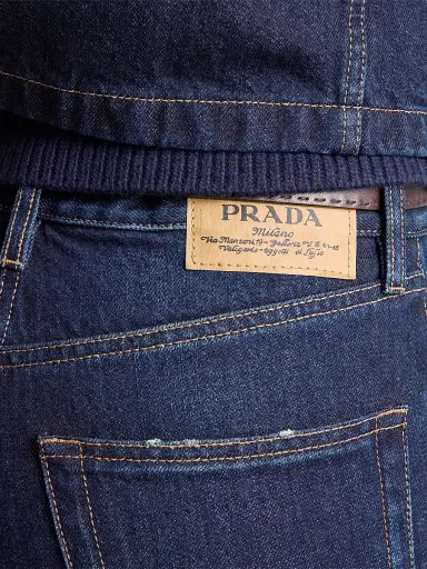 Prada Women's Five-Pocket Denim Jeans - Blue | Thumbnail 5 Prada Women's Five-Pocket Denim Jeans - Blue | Thumbnail 5