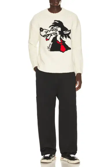 AMIRI Smoking Wolf Sweater | Thumbnail 3 AMIRI Smoking Wolf Sweater | Thumbnail 3