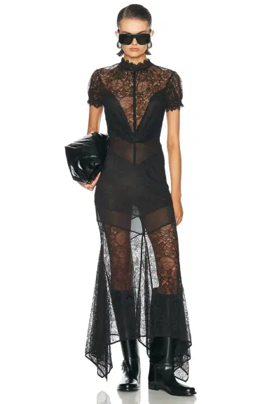 The Attico Lace Midi Dress | Thumbnail 4 The Attico Lace Midi Dress | Thumbnail 4